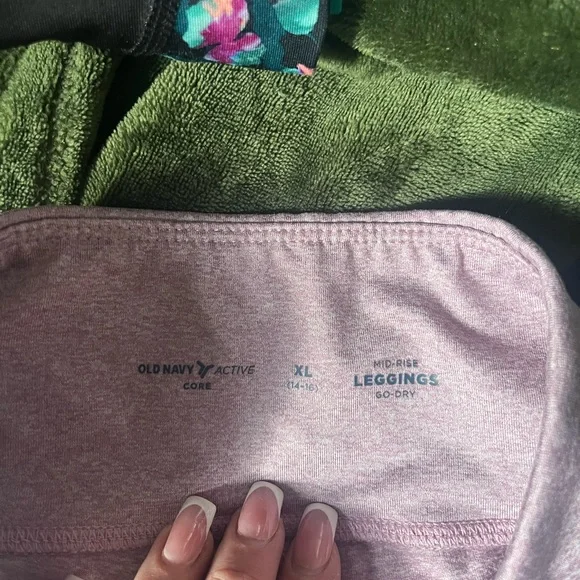 Old Navy Girls Leggings Set - Purple, Black, Teal, Lavender - Picture 7 of 7